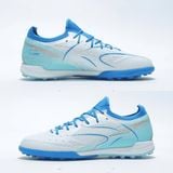  Giày Bóng Đá Cỏ Nhân Tạo Chính Hãng Kelme Flash 6.0.4 Bo Thun Trắng/Xanh Da TF - 8621ZX1406 