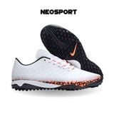  Giày Bóng Đá Cỏ Nhân Tạo Hypervenom Phantom Transform Trắng/Cam Đế Đen TF 