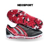  Giày Bóng Đá Futsal Chính Hãng Thái Lan Pan Nitro Trắng Đen/Đỏ đế camo TF 