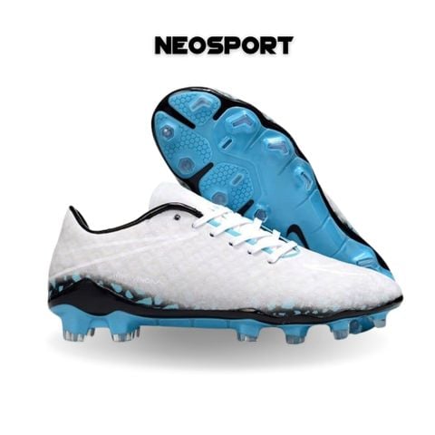  Giày Bóng Đá Cỏ Tự Nhiên Hypervenom Phantom Transform Trắng Đế Xanh FG 