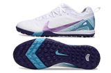  Giày Bóng Đá Cỏ Nhân Tạo Mercurial Vapor 16 Pro Bo Thun Trắng Đế Tím Đậm TF 