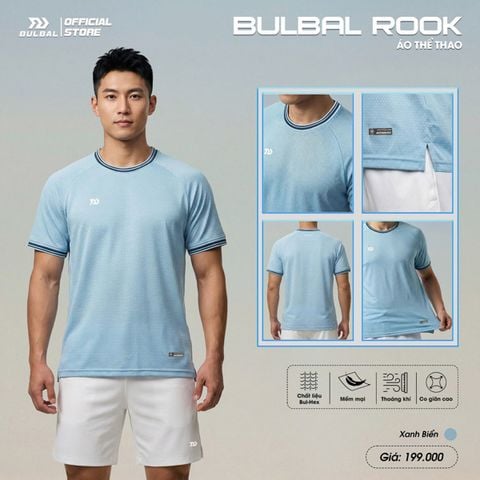  Áo Pickleball Nam Bulbal Rook Xanh Da Nhạt 
