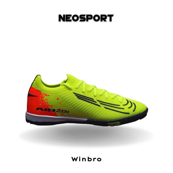  Giày bóng đá cỏ nhân tạo Winbro Vapor 16 Elite vải dệt Xanh Chuối/Cam TF 
