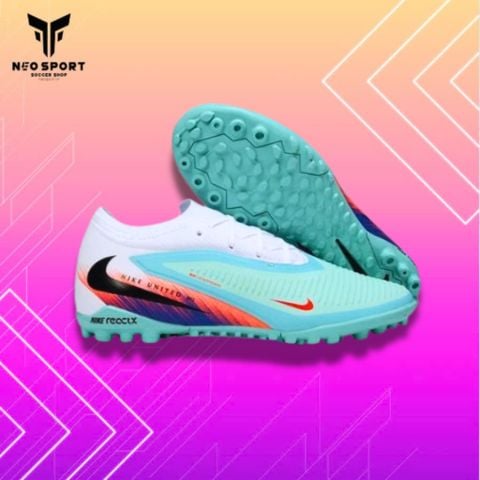  Giày Bóng Đá Cỏ Nhân Tạo Phantom 6 Pro Bo Xanh Ngọc Nhạt TF 