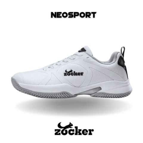  Giày Pickleball Zocker Swift Core - Trắng/Xám 