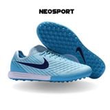  Giày Bóng Đá Cỏ Nhân Tạo Magistax bo thun Xanh Da TF 