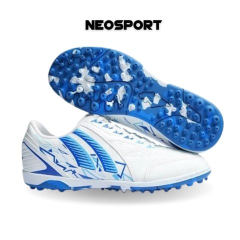  Giày Bóng Đá Cỏ Nhân Tạo Chính Hãng Thái Lan Pan Nitro Trắng/Xanh Bích TF 