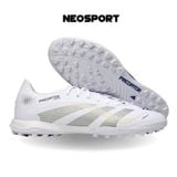  Giày Bóng Đá Cỏ Nhân Tạo Predator 25 Pro Trắng/Xám TF 