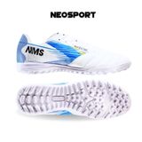  Giày Bóng Đá Chính Hãng Cỏ Nhân Tạo NMS Maestri 1.0 Trắng/Xanh Da TF 