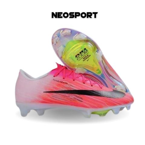  Giày Bóng Đá Cỏ Tự Nhiên Mercurial Superfly 11 Elite Bo Thun Hồng Logo Đen FG 