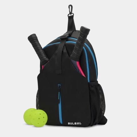  Túi Đeo Chéo Pickleball Bulbal Nova Đen Viền Xanh Da 
