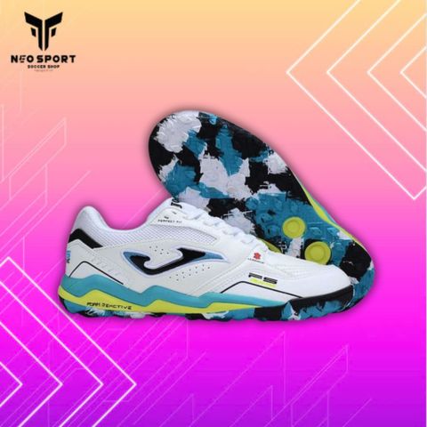  Giày Bóng Đá Cỏ Nhân Tạo Joma FS Reactive Trắng Xanh Ngọc TF 