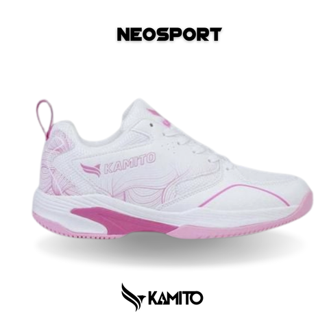  Giày Pickleball Kamito Brillant V2 Trắng/Hồng 