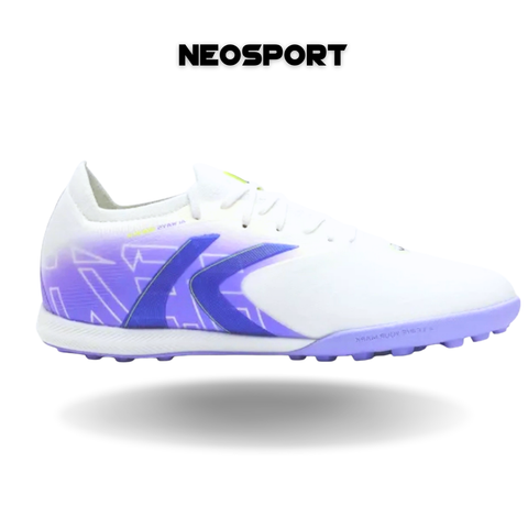  Giày Bóng Đá Cỏ Nhân Tạo Chính Hãng Kelme V-Mach 3.0.4 Bo Thun Trắng/Tím TF - 8621ZX1423 