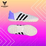  Giày Bóng Đá Cỏ Nhân Tạo 3 sọc 11Pro NEO Da sần Trắng Tím TF 