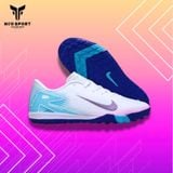  Giày Bóng Đá Cỏ Nhân Tạo Mercurial Vapor 16 Academy Trắng Đế Xanh Bích TF 
