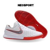  Giày Đá Banh Futsal Magistax bo thun Trắng ĐẾ Đỏ IC 