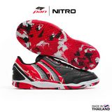  Giày Bóng Đá Futsal Chính Hãng Thái Lan Pan Nitro Đen Đỏ IC 