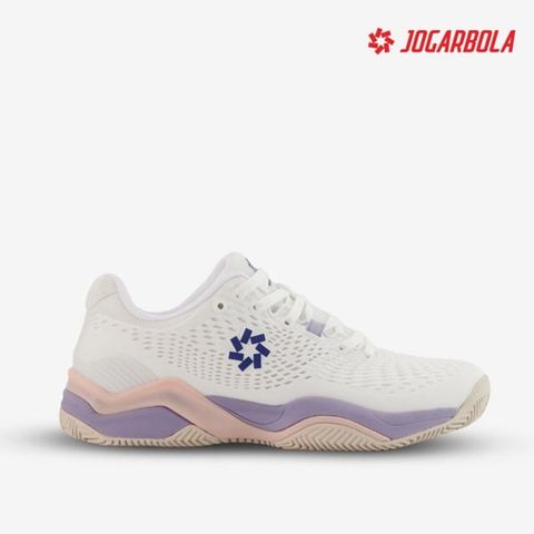  Giày Pickleball Nữ Jogarbola Terra Trắng/Tím 