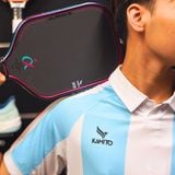  Vợt Pickleball Kamito Alpha-X Lý Hoàng Nam - Xanh Ngọc/Hồng 16mm 