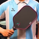  Vợt Pickleball Kamito Alpha-X Lý Hoàng Nam - Xanh Ngọc/Hồng 16mm 