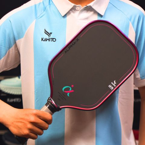  Vợt Pickleball Kamito Alpha-X Lý Hoàng Nam - Xanh Ngọc/Hồng 16mm 