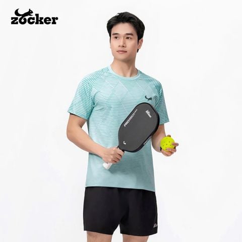  Áo Pickleball Nam Zocker JAC07 Xanh Ngọc 