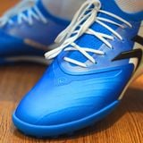  Giày Bóng Đá Cỏ Nhân Tạo Chính Hãng Kelme V-Mach 3.0.4 Bo Thun Xanh Da TF - 8621ZX1423 