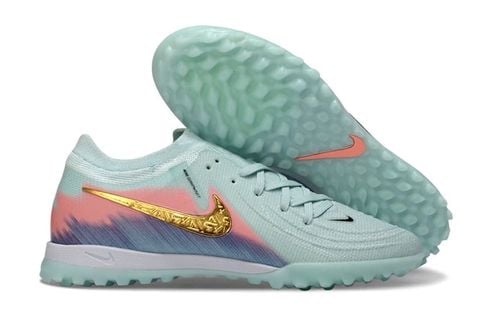  Giày Bóng Đá Cỏ Nhân Tạo Phantom GX2 Elite V1.2 Bo Thun Xanh Ngọc Nhạt/Hồng TF 