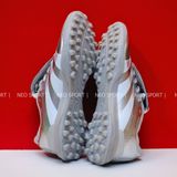  Giày Bóng Đá Cỏ Nhân Tạo Predator 25 League Lưỡi Gà Gập Xám Bạc TF 