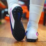  GIÀY BÓNG ĐÁ CHÍNH HÃNG CỎ NHÂN TẠO NIKE PHANTOM 6 LOW PRO XANH BÍCH/TRẮNG TF - HJ4123-446 