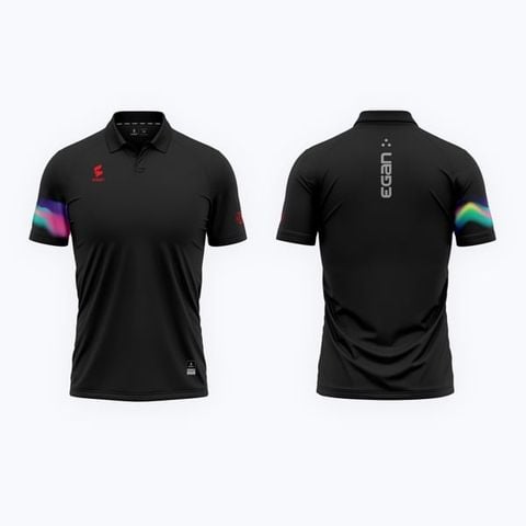  Áo Polo Pickleball Nam Egan Air Đen 