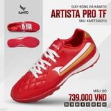  Giày Bóng Đá Chính Hãng KAMITO ARTISTA Pro Đỏ Đô TF 