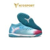  Giày Bóng Đá Cỏ Nhân Tạo Puma Future 8 Ultimate Cổ Cao Xanh biển/Hồng TF 