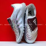  Giày Bóng Đá Cỏ Nhân Tạo Predator 25 League Lưỡi Gà Gập Xám Bạc TF 