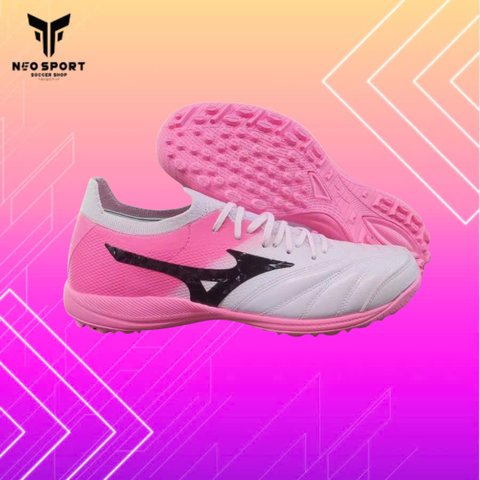  Giày Bóng Đá Cỏ Nhân Tạo Mizuno Morelia Neo 3 Sala Beta SF Bo Thun Hồng Đậm/Trắng TF 