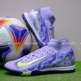  Giày Bóng Đá Cỏ Nhân Tạo Mercurial Superfly 10 Cổ Cao Tím/Chuối TF 