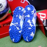  Giày Bóng Đá Cỏ Nhân Tạo Chính Hãng Thái Lan Pan Nitro Trắng/Xanh Bích TF 
