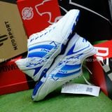  Giày Bóng Đá Futsal Chính Hãng Thái Lan Pan Nitro Trắng/Xanh Bích IC 