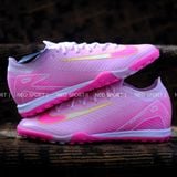  Giày Bóng Đá Cỏ Nhân Tạo Mercurial Vapor 16 Elite Bo Thun Hồng Nhạt Đế Hồng Đậm TF 