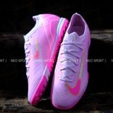  Giày Bóng Đá Cỏ Nhân Tạo Mercurial Vapor 16 Elite Bo Thun Hồng Nhạt Đế Hồng Đậm TF 