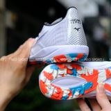  Giày Bóng Đá Cỏ Nhân Tạo Mizuno Alpha Elite Trắng/Xám Đế Camo TF 