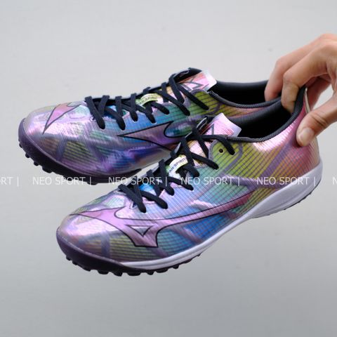  Giày Bóng Đá Cỏ Nhân Tạo Mizuno Alpha Elite 7 Màu Đế Tím Đậm TF 