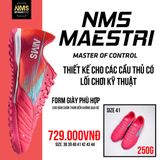  Giày Bóng Đá Chính Hãng Cỏ Nhân Tạo NMS Maestri 1.0 Hồng TF 