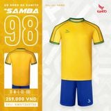  Bộ Quần Áo Bóng Đá Kamito Samba 98 - Vàng 