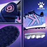 Giày Bóng Đá Cỏ Nhân Tạo Chính Hãng Kelme 5.0 Bo Thun Tím/Xanh Đen TF - 9521ZX1324 