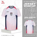  Áo Bóng Đá Kamito Jersey Woncup 02 - Trắng 