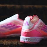  Giày Bóng Đá Cỏ Nhân Tạo F50 Elite Laceless Lamine Yamal Hồng Không Dây TF 