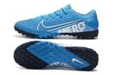  Giày Bóng Đá Cỏ Nhân Tạo Mercurial Vapor 13 Pro Bo Thun Xanh Bích/Trắng TF 