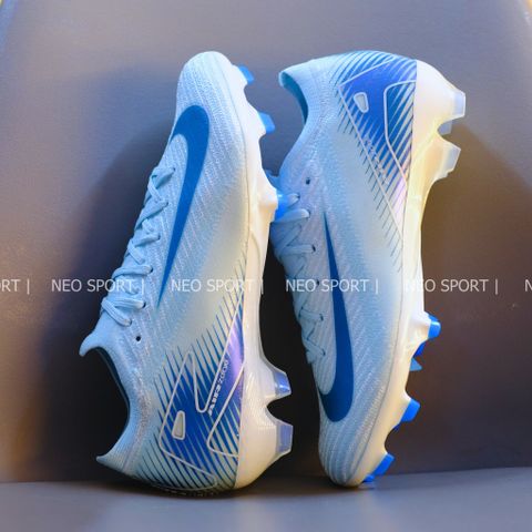  Giày Bóng Đá Cỏ Tự Nhiên Mercurial Vapor 16 Elite Xanh Da bo thun FG 